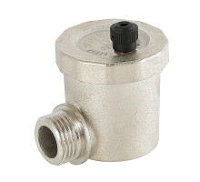 Воздухоотводчик Valtec VT.502.NA.04 DN-15 РУ-10 рычажный, с боковым подключением и верхним выпуском, муфтовый (резьбовой), автоматический, угловой