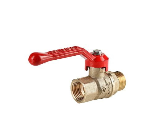 Кран шаровой Valtec СТАНДАРТ VT.121.GN.06 1″ ДУ-25 PN-40 муфтовый, полнопроходной, присоединение внутренняя/наружная резьба, управление ручка-рычаг, латунный