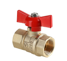 Кран шаровой Valtec СТАНДАРТ VT.122.GN.05 3/4″ ДУ-20 PN-40 муфтовый, полнопроходной, присоединение внутренняя/внутренняя резьба, управление ручка-бабочка, латунный