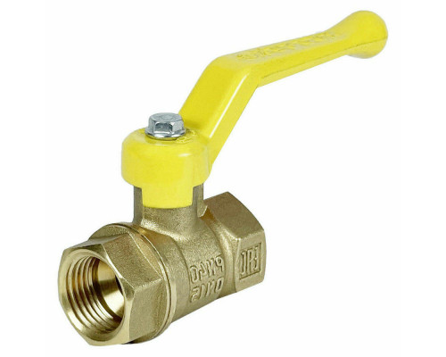 Кран шаровой VALFEX VF.271 1 1/2″ ДУ-40 PN-40 полнопроходной муфтовый, латунный, внутренняя/внутренняя резьба, управление ручка-рычаг