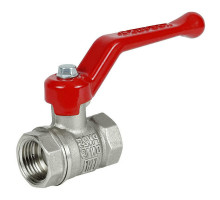 Кран шаровой VALFEX 11Б27фт1М OPTIMА VF.214.NLR1 1/2″ ДУ-15 PN-25 полнопроходной муфтовый, латунный, внутренняя/внутренняя резьба, управление ручка-рычаг