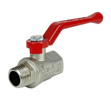 Кран шаровой VALFEX Premium VF.215.NR1 3/4″ ДУ-20 PN-40 полнопроходной муфтовый, латунный, наружная/внутренняя резьба, управление ручка-рычаг