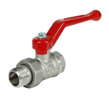 Кран шаровой VALFEX 11Б27фт1М OPTIMА VF.225.NLR1 3/4″ ДУ-20 PN-25 полнопроходной муфтовый, латунный, внутренняя резьба/американка, управление ручка-рычаг