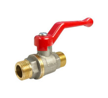 Кран шаровой 11б27фт1М VALFEX 3/4″ ДУ-20 PN-40 полнопроходной, никелированный, наружная резьба, ручка-рычаг (VF.220.NR1.034)