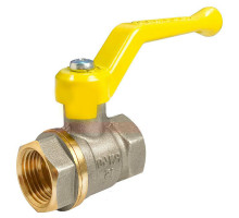 Кран шаровой газовый Valfex VF.271 11б27фтм 1/2″ ДУ-15 PN-40 полнопроходной, никелированный, внутренняя-внутренняя резьба, ручка-рычаг