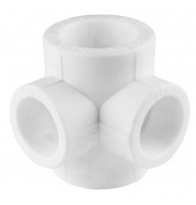 Крестовина VALFEX PP-R Dn-32x20 2-плоскостная, внутренняя пайка, белая
