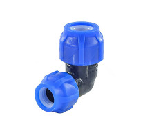 Отвод компрессионный ПЭ VALFEX 121001 переходной Dn63x50 Ру-16 90°