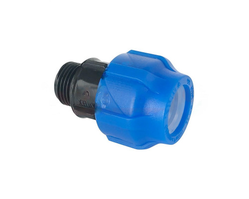Муфта ПНД Valfex KOM-NR Dn25x1″ Py16 НР компрессионная, соединительная, с наружной резьбой