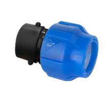 Муфта ПНД Valfex KOM-VR Dn25x1″ Py16 ВР компрессионная, соединительная, с внутренней резьбой