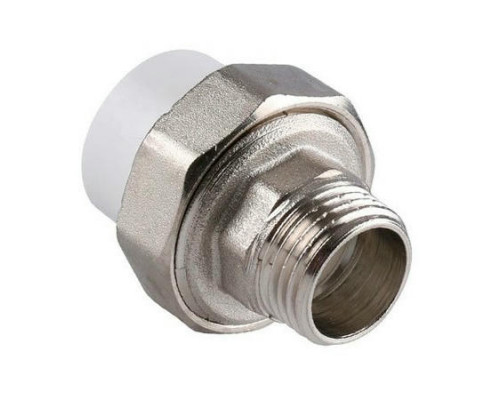 Муфта PP-R комбинированная Valfex Dn32х1/2 разъемная белая НР