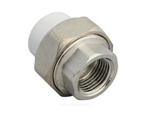 Муфта PP-R комбинированная Valfex Dn50х1 1/2 разъемная белая ВР