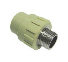 Муфта PP-R комбинированная Valfex Dn40х1 1/4 под ключ серая НР