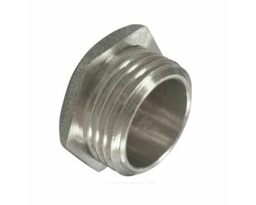 Заглушка латунная VALFEX VF.583.N.200 2″ ДУ-50 Ру-40 никелированная, присоединение наружная резьба