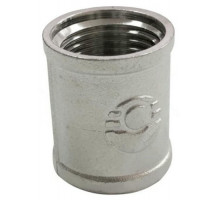 Муфта соединительная VALFEX VF170N 1/2″ ДУ-15 Ру-40 внутренняя резьба, корпус - латунь никелированная