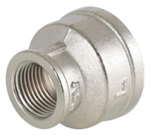 Муфта переходная VALFEX VF240N 1″- 1/5″ ДУ-25 - 15 Ру-40 внутренняя резьба, корпус - латунь никелированная
