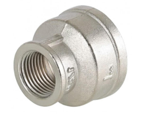 Муфта переходная VALFEX VF240N 1″- 1/5″ ДУ-25 - 15 Ру-40 внутренняя резьба, корпус - латунь никелированная