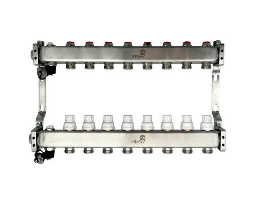 Коллекторная группа Wester MUVS 1″ ДУ-25 PN-10 выходов 8х3/4″, материал - нержавеющая сталь
