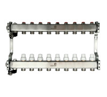 Коллекторная группа Wester MUVS 1″ ДУ-25 PN-10 выходов 9х3/4″, материал - нержавеющая сталь