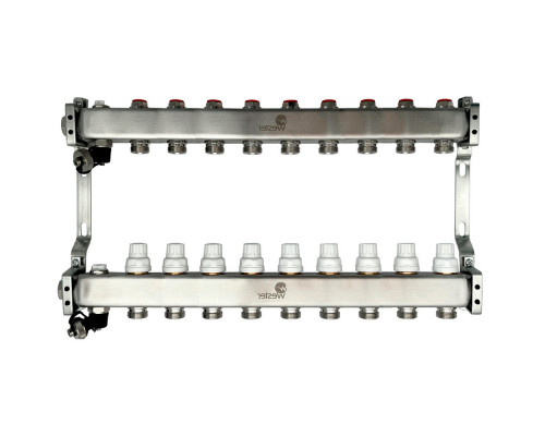 Коллекторная группа Wester MUVS 1″ ДУ-25 PN-10 выходов 9х3/4″, материал - нержавеющая сталь