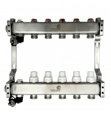 Коллекторная группа Wester MUVS 1″ ДУ-25 PN-10 выходов 5х3/4″, материал - нержавеющая сталь