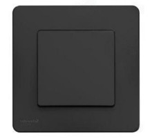 Выключатель одноклавишный Systeme Electric BLANCA скрытой установки с изолирующей пластиной, номинальный ток - 10 А, степень защиты IP20, цвет - антрацит