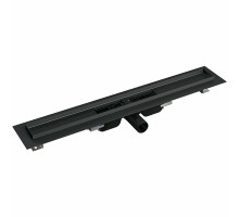 Лоток душевой Alca Plast APZ101BLACK ДУ-40 550х60 мм с гидрозатвором, без решетки, Выпуск горизонтальный