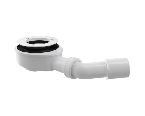 Сифон для поддона душевого Alca Plast A491 1 1/2″x90/40, высота - 60 мм, с переходной трубкой 45° без крышки