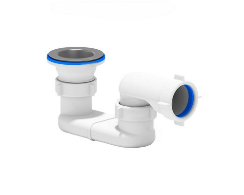 Сифон для поддона душевого АНИ Пласт E010 1 1/2″x50/40 плоский, выпуск с нержавеющей решеткой
