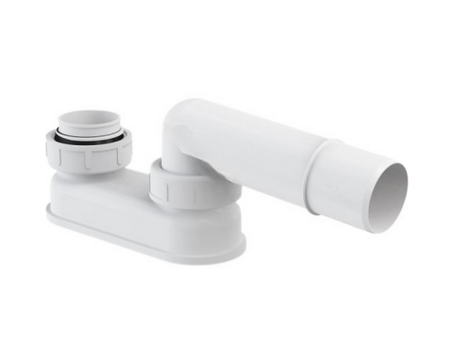 Сифон для ванны плоский Alca Plast A53-DN40 1 1/2″x40 без выпуска с переходной трубкой 10° 40