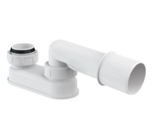 Сифон для ванны плоский Alca Plast A53-DN50 1 1/2″x40 без выпуска с переходной трубкой 10° 40/50