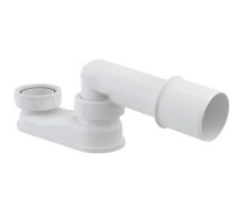 Сифон для ванны плоский Alca Plast A532-DN50 1 1/2″x40 без выпуска с переходной трубкой 10° 40/50