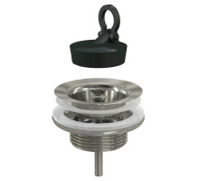 Выпуск для умывальника Alca Plast 1 1/4″ с нержавеющей решеткой диаметром 60 мм, с пробкой