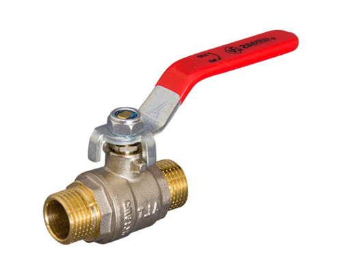 Кран шаровой Altstream ALT-Z 50 3/4″ ДУ-20 PN-40 полнопроходной муфтовый, латунный никелированный, наружная/наружная резьба, управление ручка-рычаг
