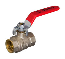 Кран шаровой Altstream ALT-Z 10 1 1/2″ ДУ-40 PN-25 полнопроходной муфтовый, латунный никелированный, внутренняя/внутренняя резьба, управление ручка-рычаг