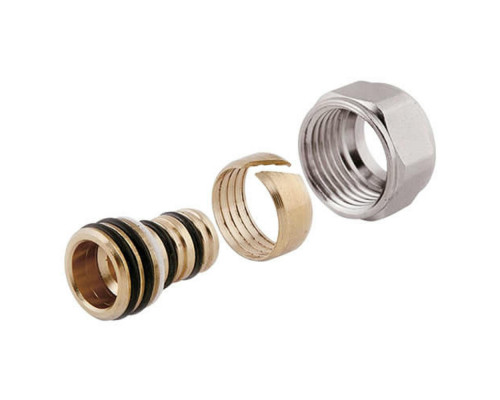 Фитинг ALTSTREAM Dn16(2,0)х1/2″ компрессионный, евроконус, корпус - латунь