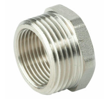 Футорка ALTSTREAM 3/8″х1/2″ Ду-10х15 Ру-40, корпус – никелированная латунь, внутренняя/НР