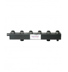 Коллектор ASCON КК-40F 1 1/2″ ДУ-40 Py6 выходов 3x1 1/2″ внутренняя резьба, выходы накидная гайка, корпус нержавеющая сталь, с межосевым расстоянием выходов 125 мм