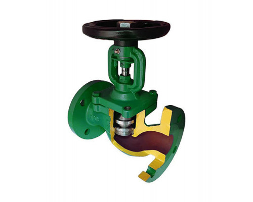 Клапан запорный сильфонный АСТА В313 Dn-300 PN-16, чугунный, фланцевый, Тмакс=300°С