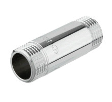 Удлинитель латунный AQUALINK 1/2″ Ду-15 L=70 мм Ру-35 наружная/НР, никелированный