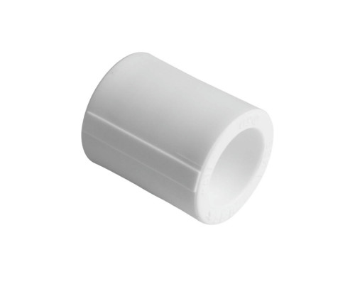 Муфта PP-R полипропиленовая AQUALINK Dn40 Ру-25 под приварку белая