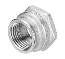 Муфта латунная переходная AQUALINK 1 1/4″x1″ Dn32x25 Ру-25 никелированная, ВР