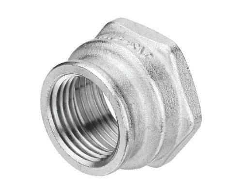 Муфта латунная переходная AQUALINK 1 1/4”x3/4” Dn32x20 Ру-25 никелированная, ВР