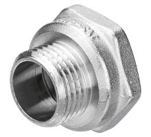 Переходник AQUALINK Ду-15х25 Ру-25, присоединение - наружная / ВР, корпус - латунь никелированная