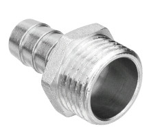 Переходник под шланг AQUALINK Ду-25х3/4″ с НР латунный никелированный