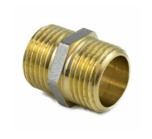 Ниппель латунный Aquasfera 9022 ДУ-40 (1 1/2″) Ру-16 никель ГОСТ 32585-2013