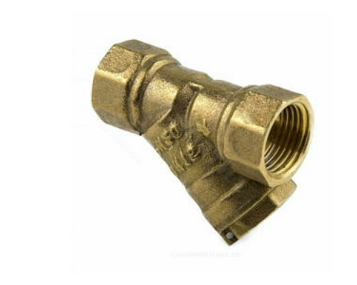Фильтр магнитный сетчатый Aquasfera 4006-02 3/4″ Ду-20 Ру-20 косой с отверстием для пломбирования, ВР, латунный