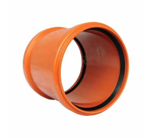 Муфта ремонтная Агригазполимер Ду-160 безнапорное, НПВХ, коричневая