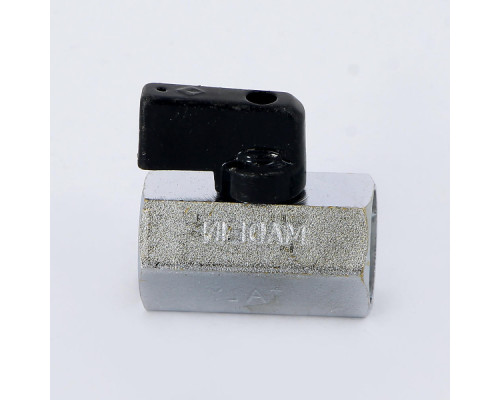 Кран шаровой BUGATTI Kansas 800 1/2″ ДУ-15 PN-16 мини, внутренняя резьба, управление ручка-бабочка