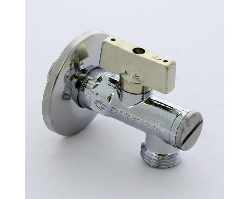 Кран шаровой BUGATTI Minnesota 871 1/2″x1/2″ ДУ-15x15 PN-10 фильтр и розетка, для бачков/смесителей, наружная/наружная резьба, управление Т-рукоятка