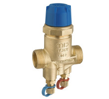 Клапан балансировочный Cimberio 717HF 1/2" Dn-10 PN-25 автоматический, расход 87-350 л/ч, наружная резьба, с измерительными ниппелями, латунь CR